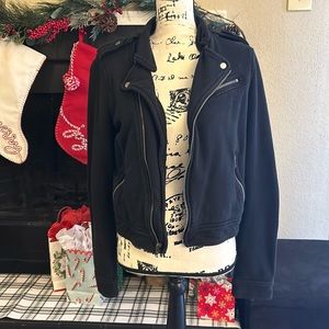 🪩5 for $25🪩Solid Black Rider Jacket